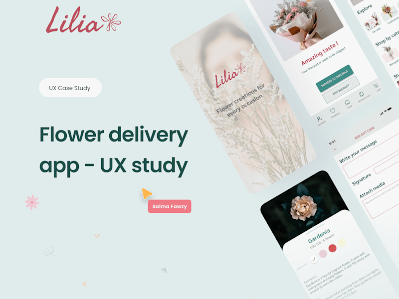 Cover image for Lilia - Flower delivery app UI/UX design