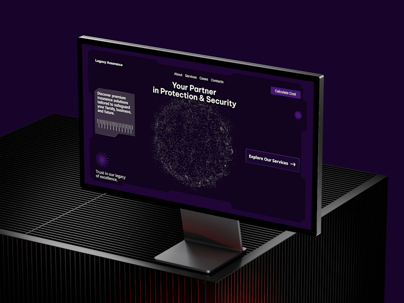Cover image for Premium Insurance Website Design