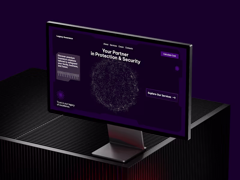 Cover image for Premium Insurance Website Design