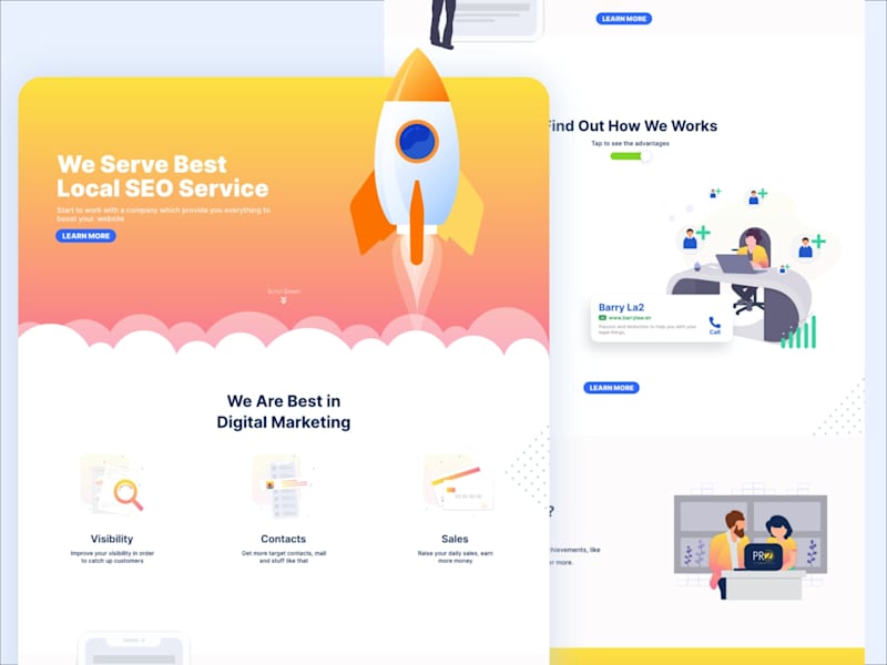 Cover image for Landing Page Design - UI UX