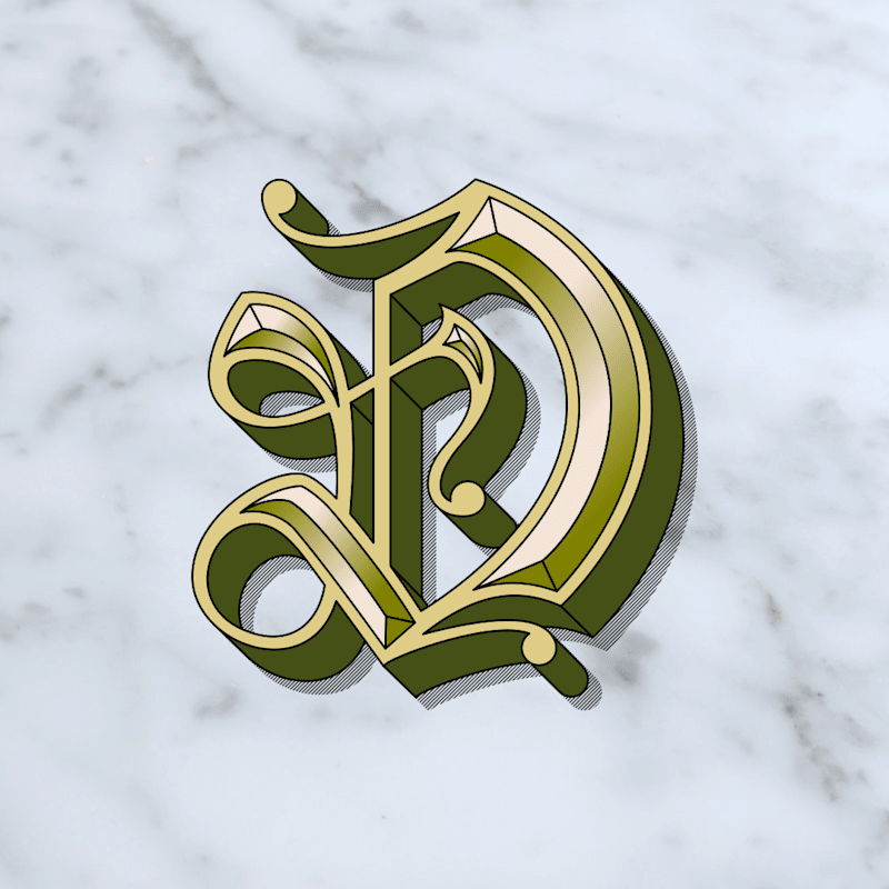 Cover image for Luxury Modern Vintage letter D 3d Logo :: Behance