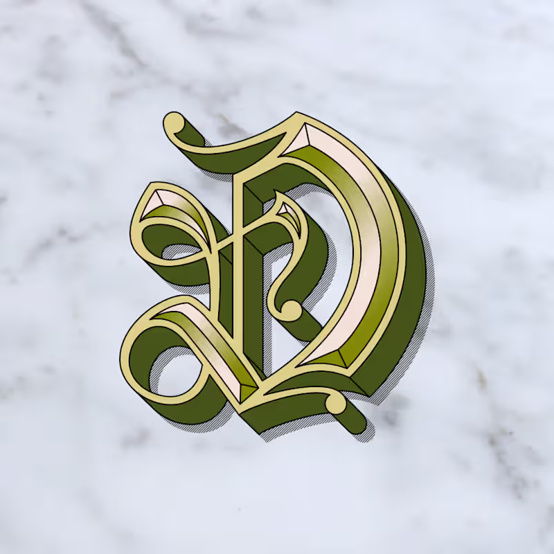 Cover image for Luxury Modern Vintage letter D 3d Logo :: Behance