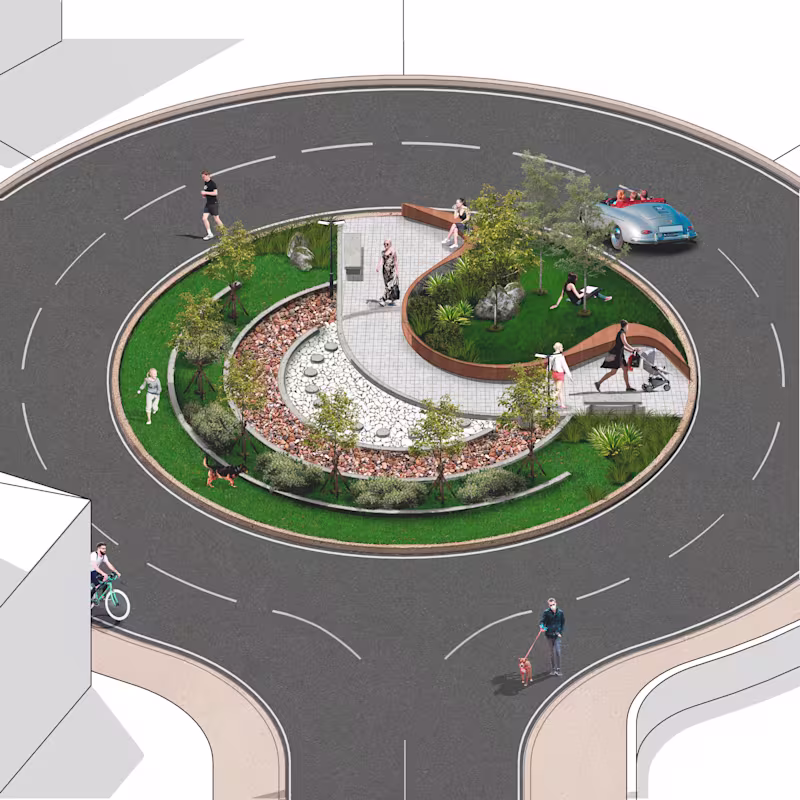 Cover image for ROUNDABOUT LANDSCAPE
