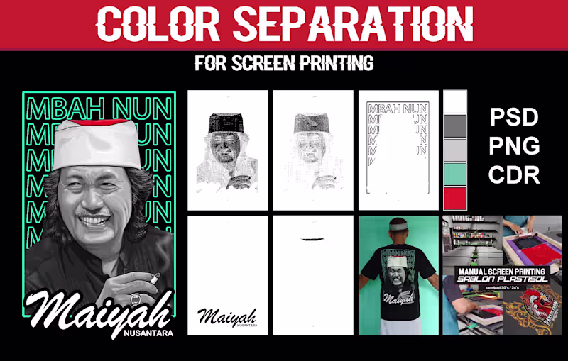 Cover image for Professional Color Separation Services for Screen Printing