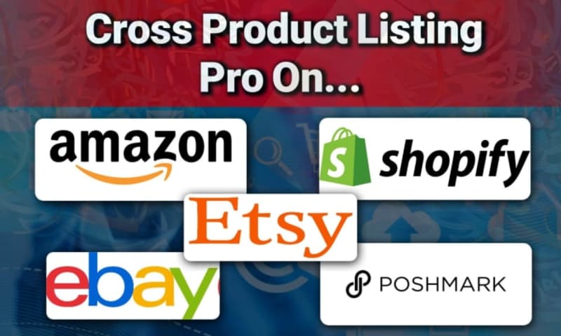 Cover image for I will create cross product listing for shopify ebay etsy poshm…
