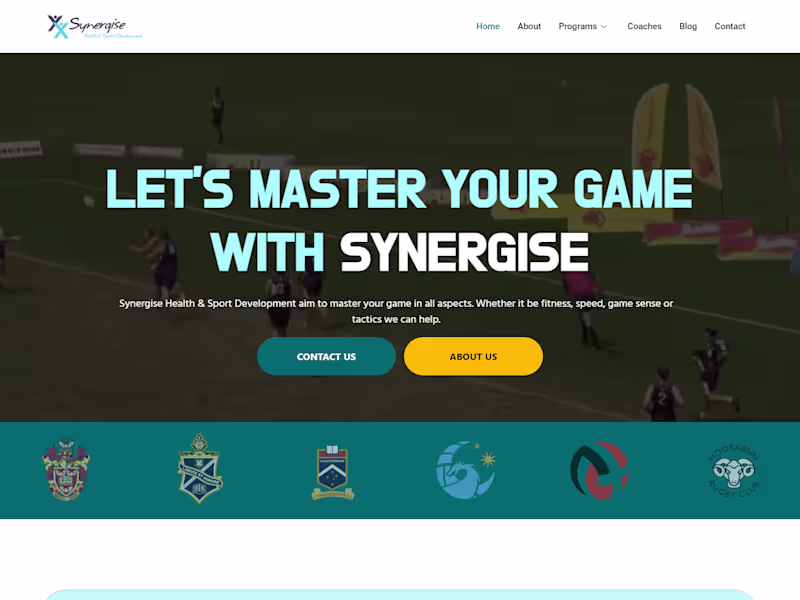 Cover image for Synergise Health & Sport Development – Melbourne