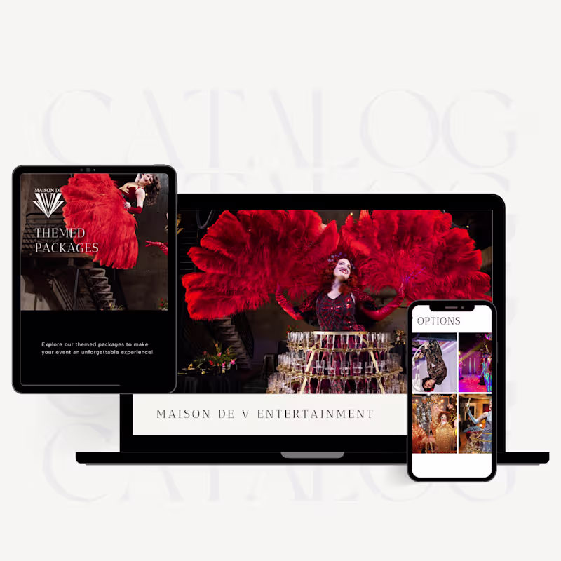 Cover image for Service Catalog | Maison de V Entertainment