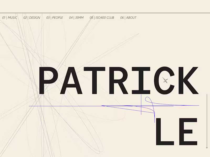 Cover image for PATRICK LE: Portfolio Concept Design