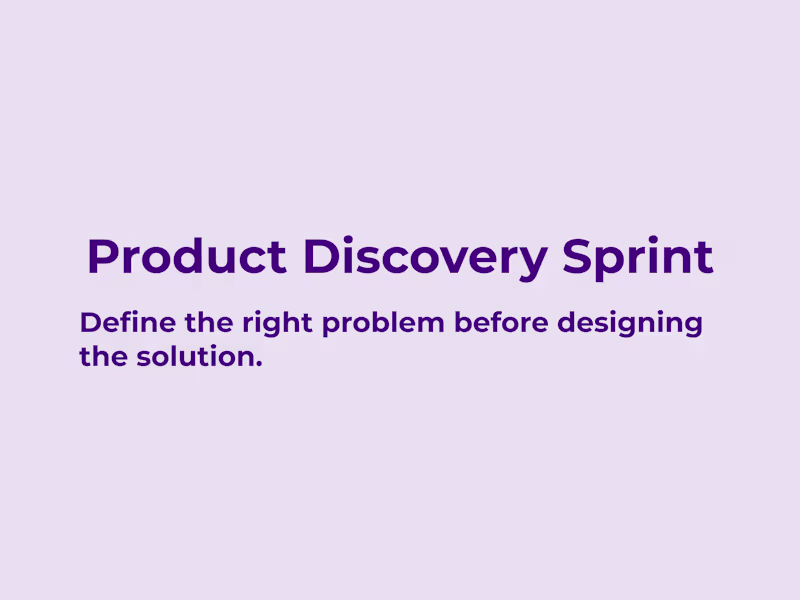 Cover image for Product Discovery Sprint