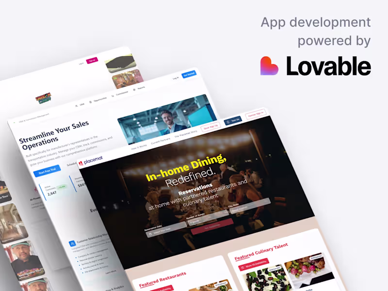Cover image for We develop custom Lovable-powered apps!