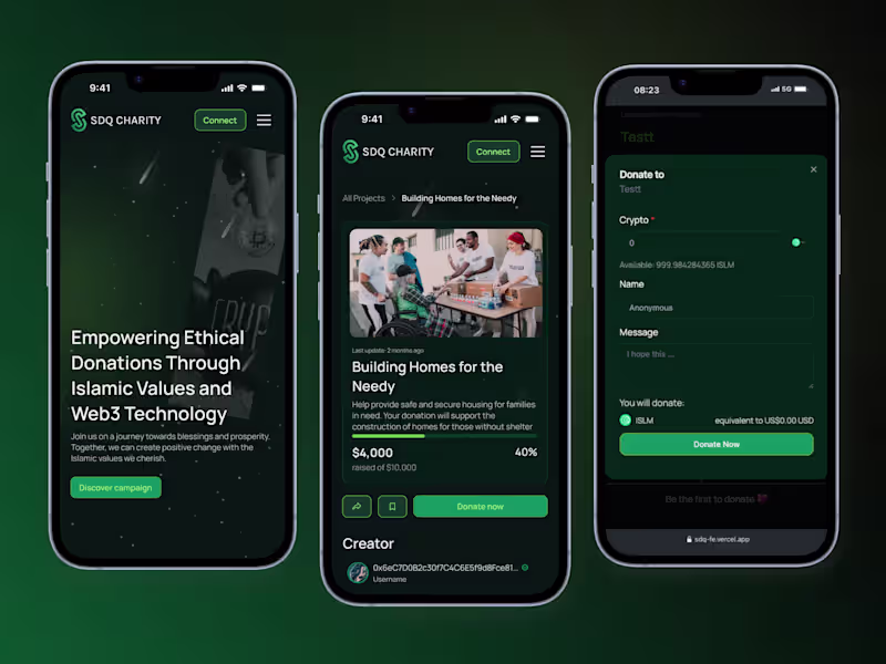 Cover image for SDQ Charity - Web3 Donation Platform