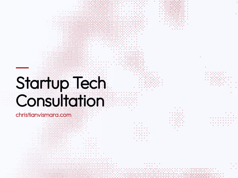 Cover image for Startup Tech Consultation