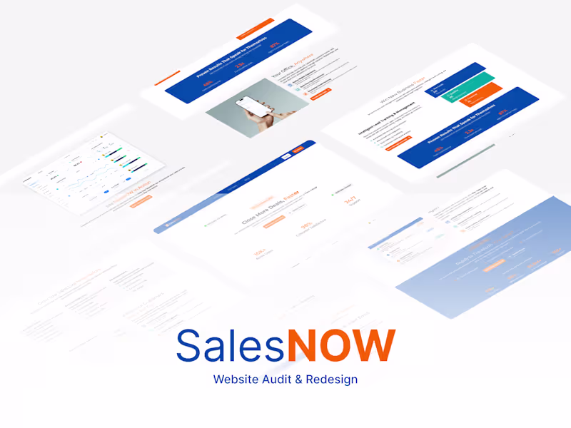 Cover image for SalesNOW - Website Audit & Redesign