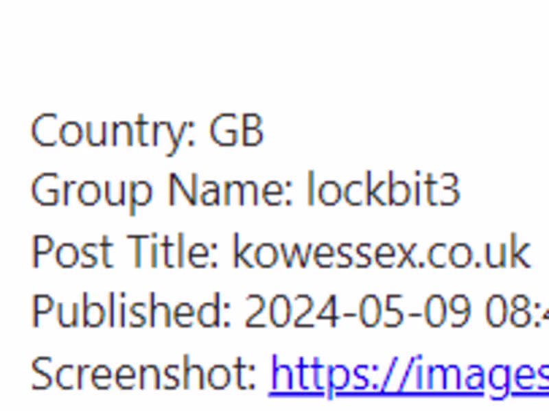 Cover image for Automated Ransomware Group Activity
Tracker and Alert System