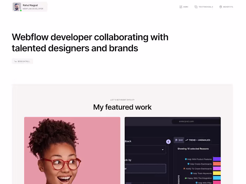 Cover image for Rahul Nagpal - Certified Webflow Developer from New Delhi, India