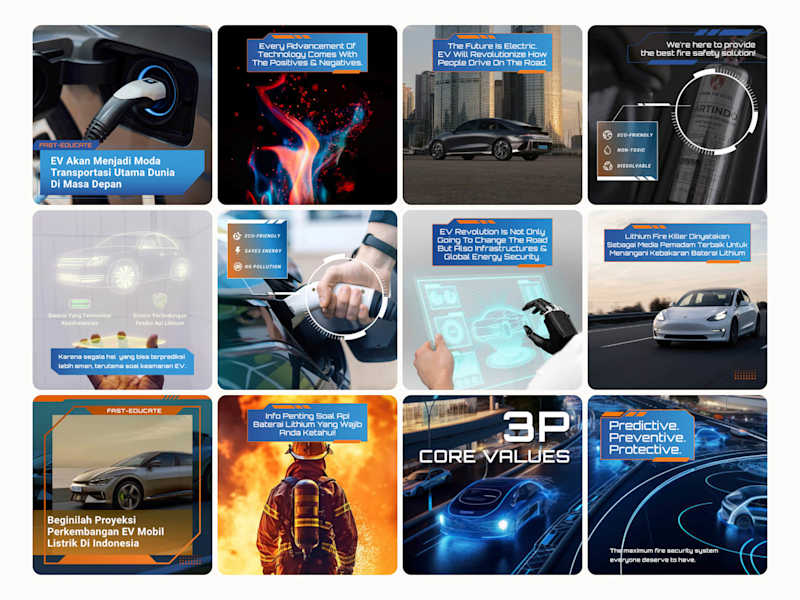 Cover image for Social Media Content Design l FAST Fire Extinguisher Company