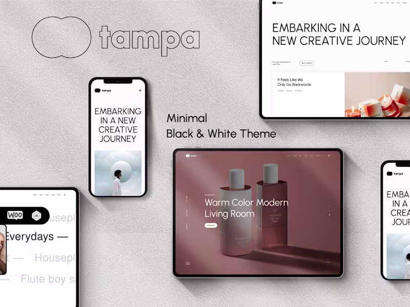 Cover image for Tampa Portfolio Website Theme