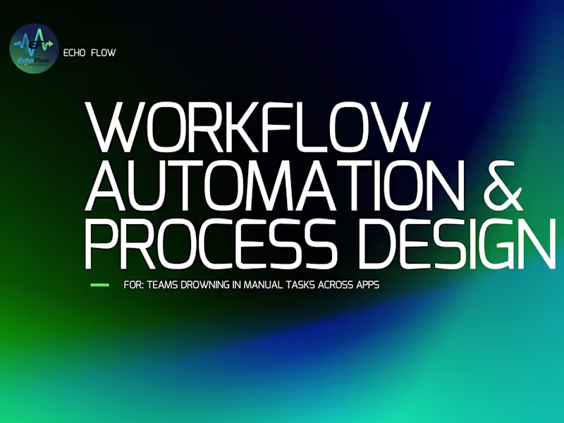 Cover image for Workflow Automation & Process Design