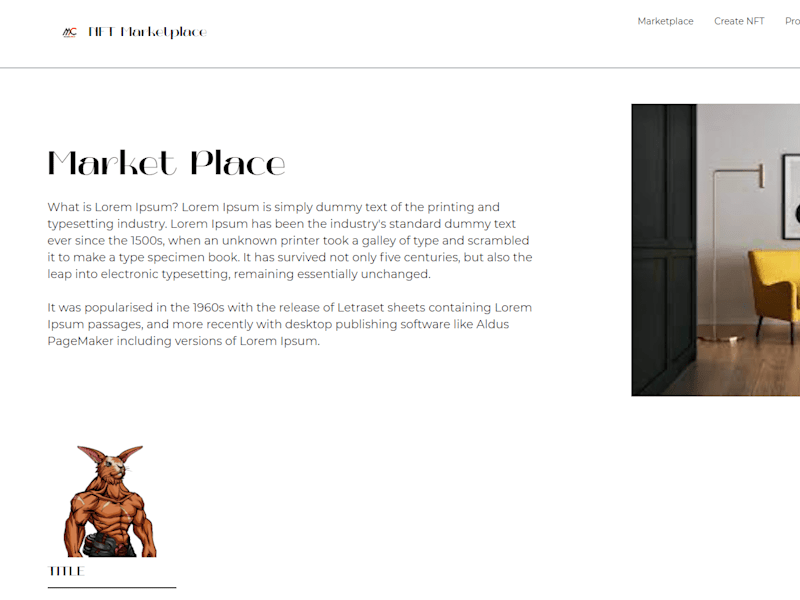 Cover image for NFT MarketPlace