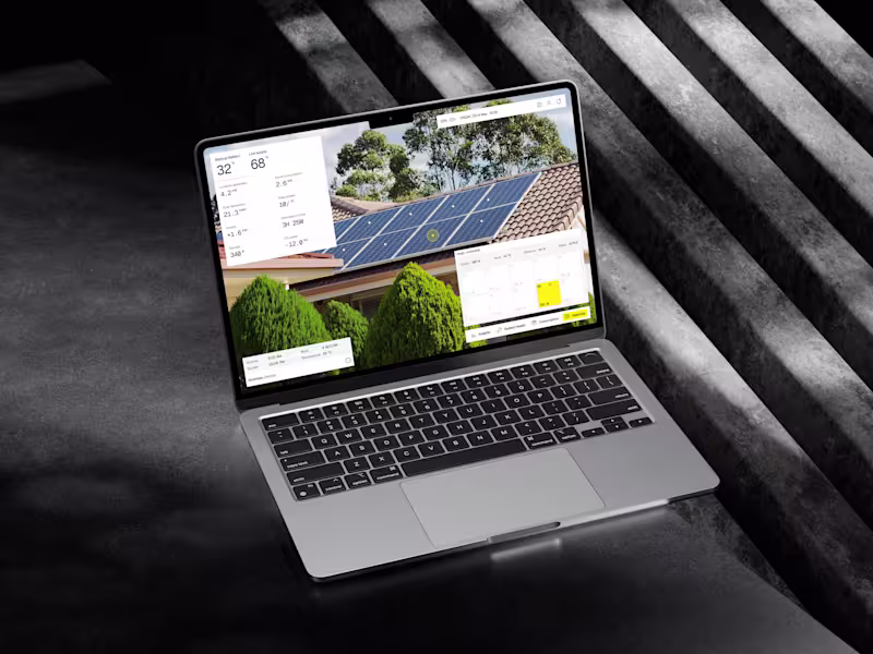 Cover image for Smart Solar Energy Monitoring Interface Design
