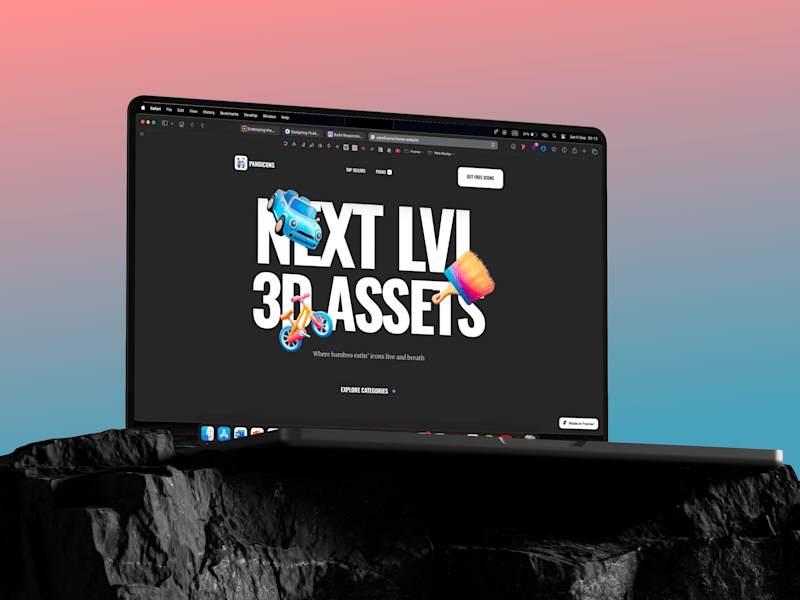 Cover image for 3D Asset Storefront – Built in Framer (Pandicons)