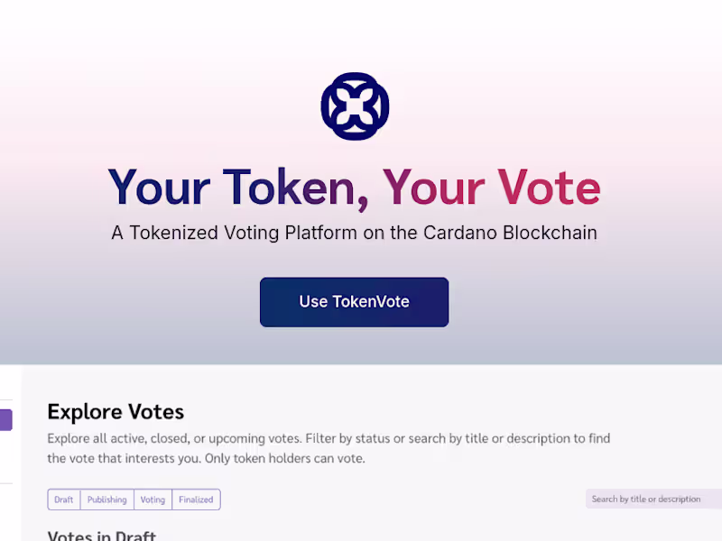 Cover image for TokenVote