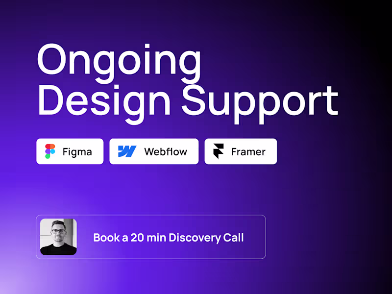 Cover image for Ongoing Design & Dev Support