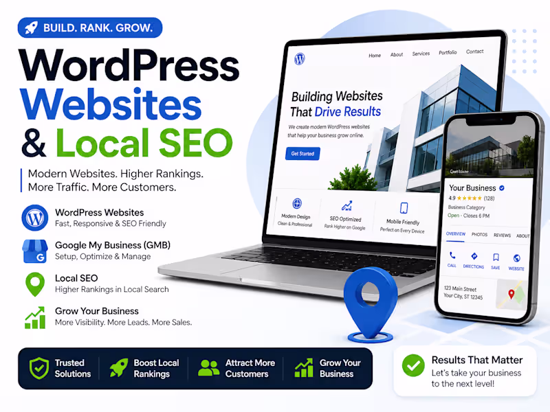 Cover image for WordPress Website + Local SEO (GMB Optimization)
