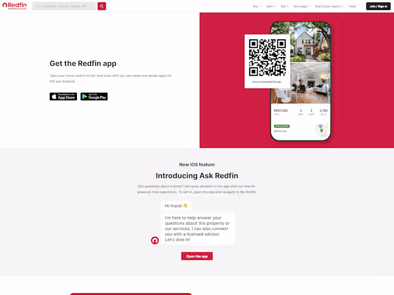 Cover image for Flutterflow - Redfin Mobile Real Estate Platform Development