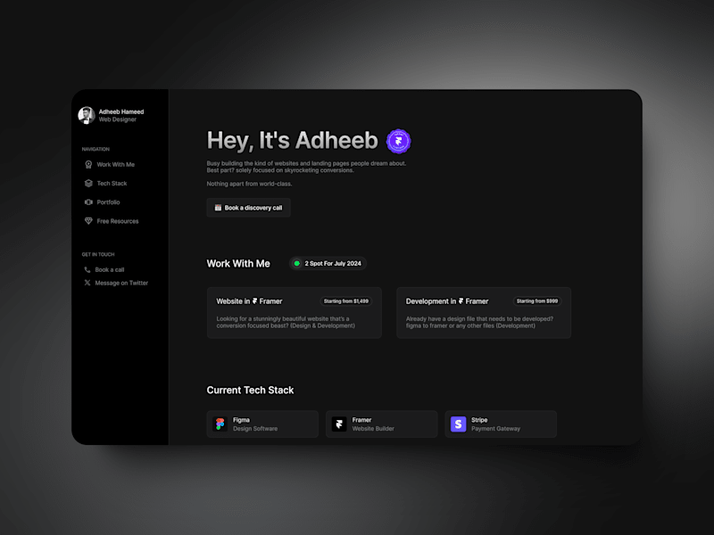 Cover image for Portfolio Page