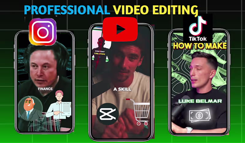 Cover image for Short form video editing | video production