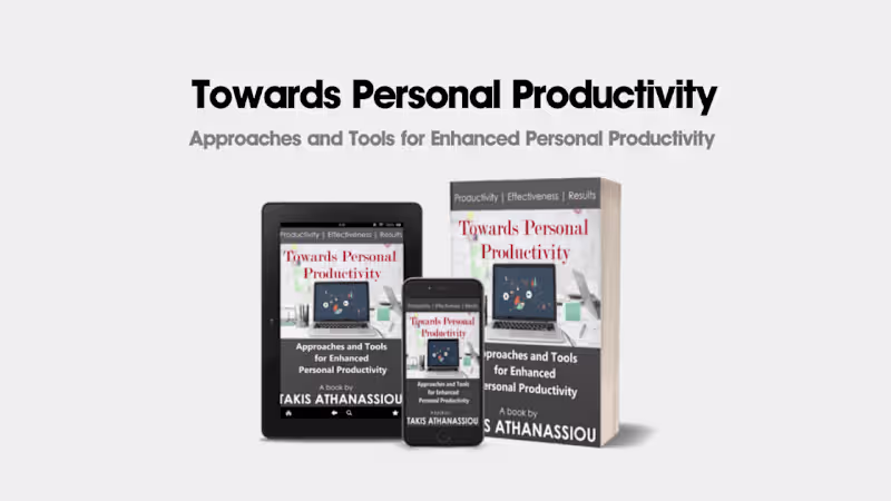 Cover image for Towards Personal Productivity eBook
