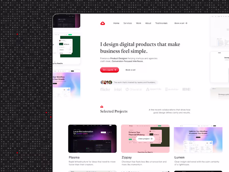 Cover image for Clarity-Driven Portfolio Website Design
