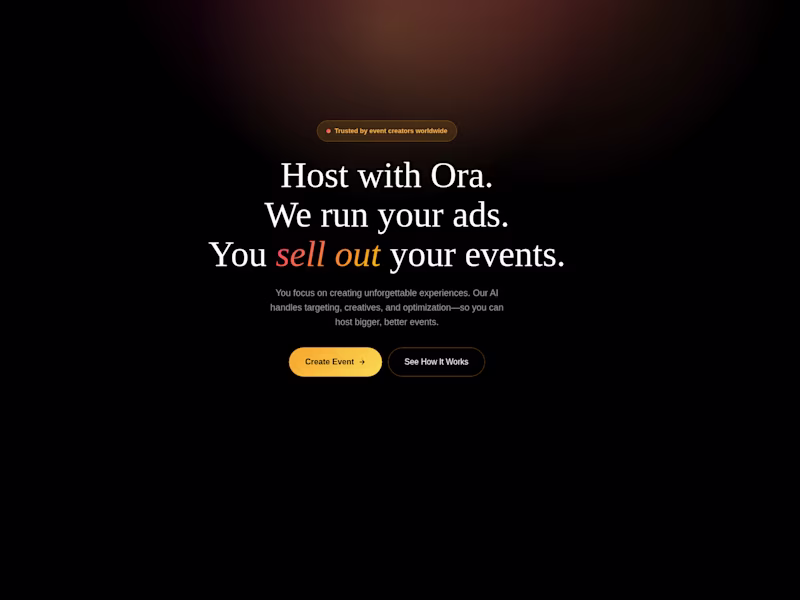 Cover image for ORA Platform Development for Event Management