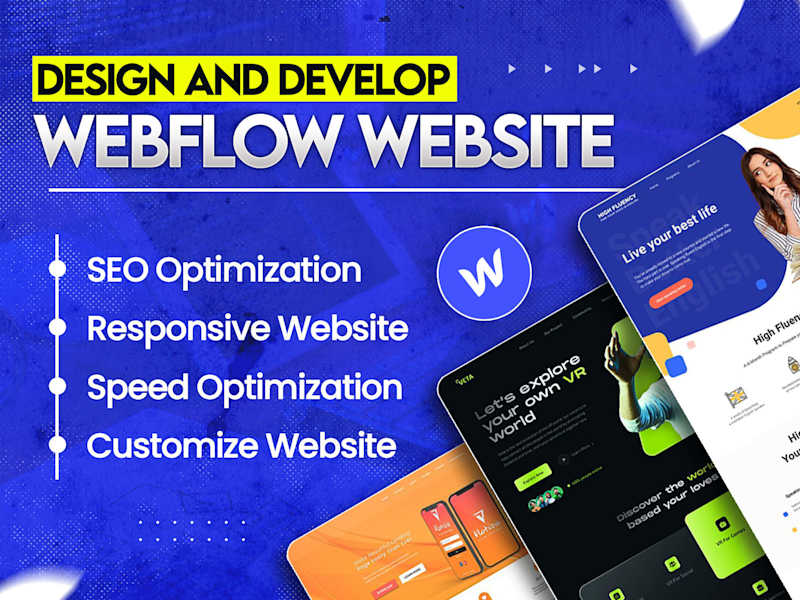 Cover image for I will design redesign fix webflow website