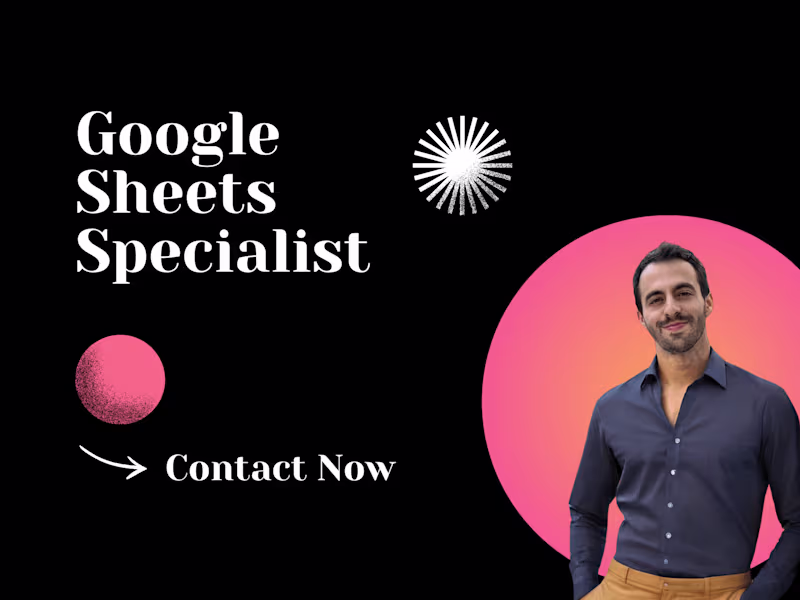 Cover image for I will create interactive google sheets dashboards