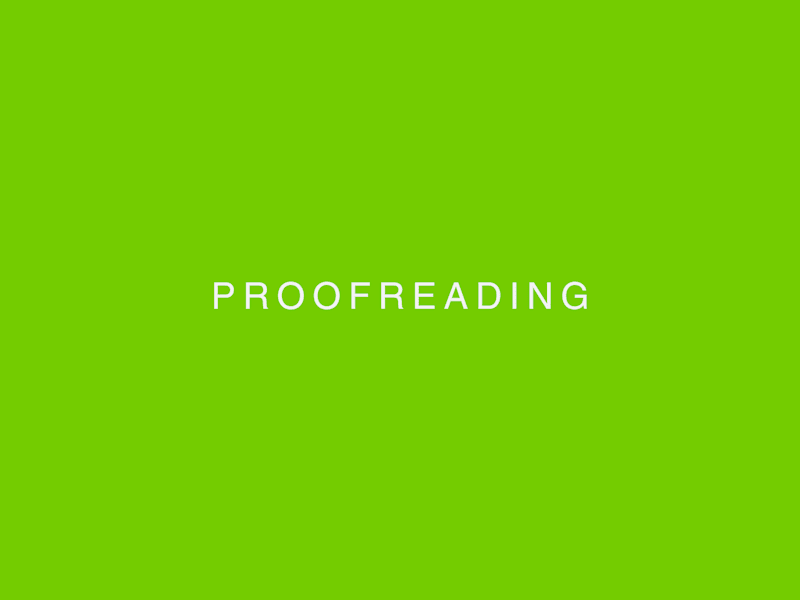 Cover image for Proofreading