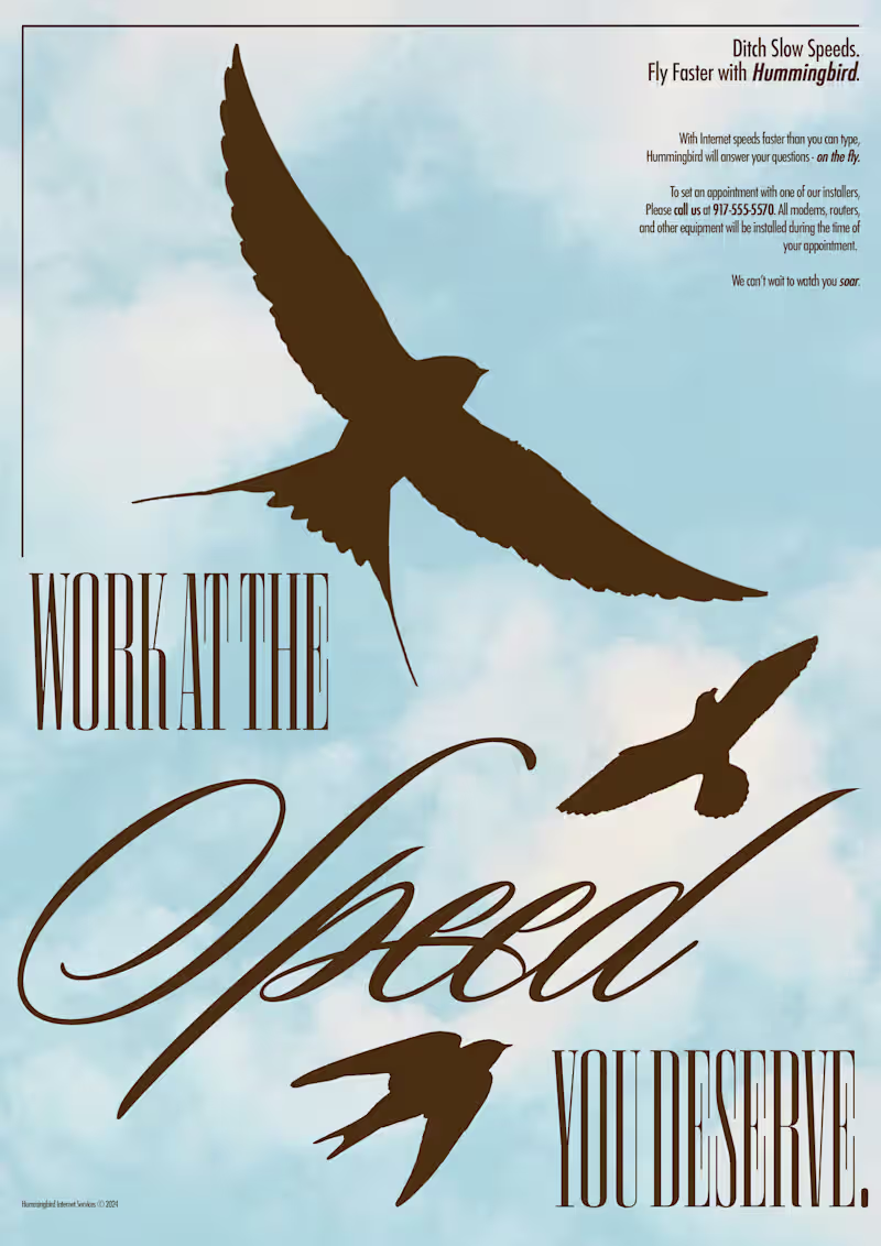 Cover image for Hummingbird - Conceptual Internet Advertisement