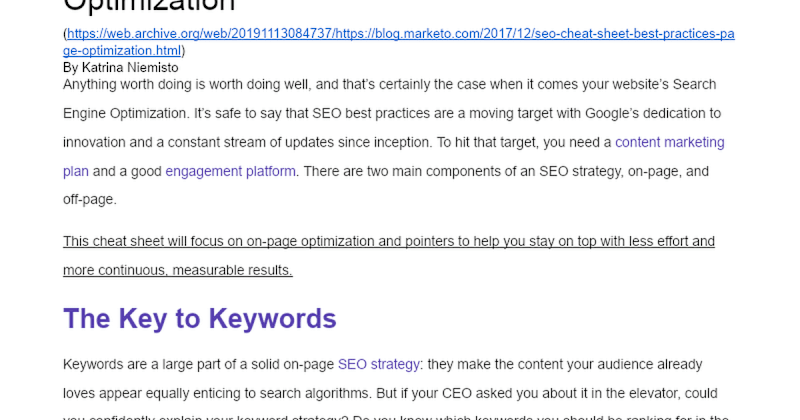 Cover image for SEO Cheat Sheet: Best Practices for Page Optimization