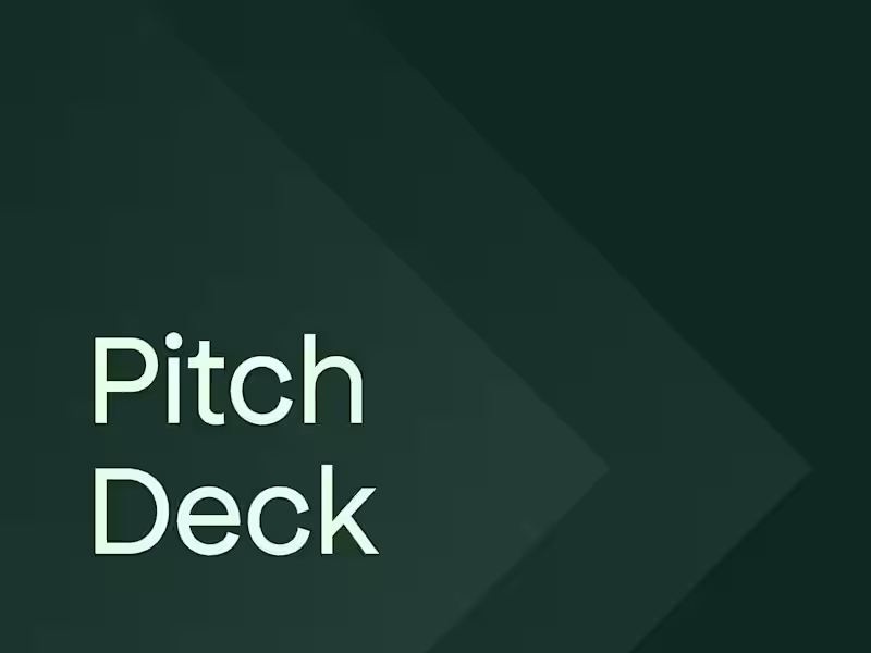 Cover image for Pitch Deck