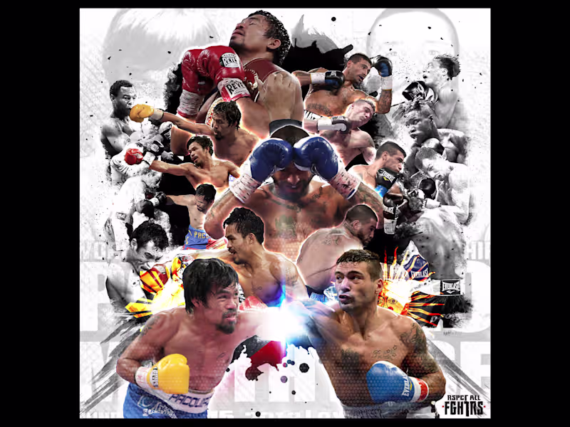 Cover image for Visual Identity for Fighters & Gyms – Logos, Banners, Collages