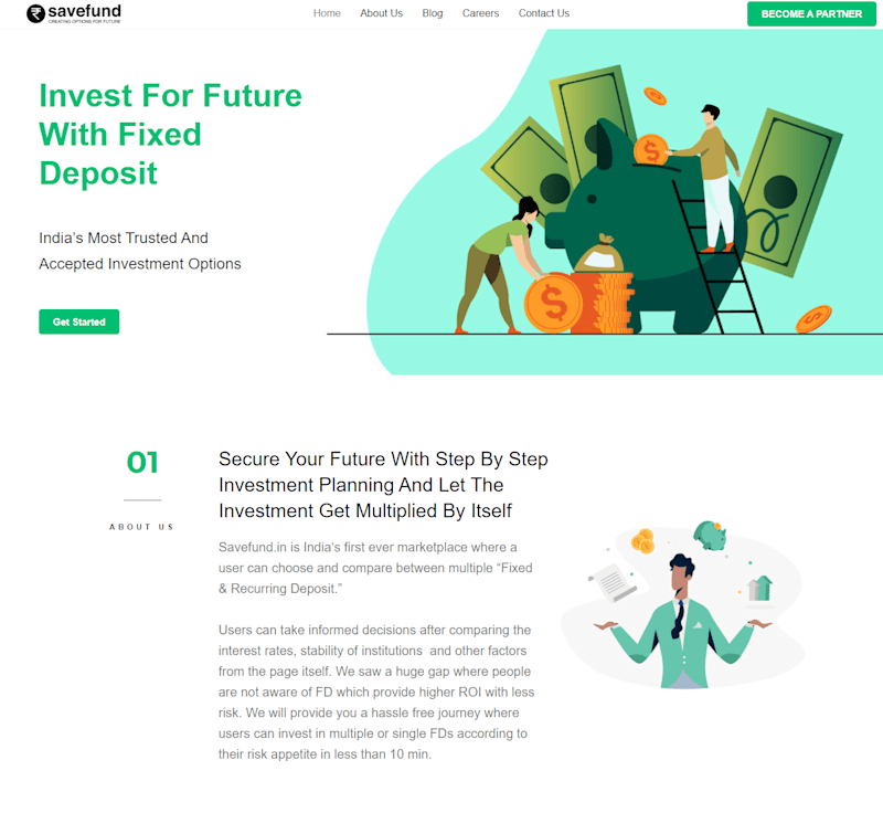 Cover image for Savefund - Finance Startup