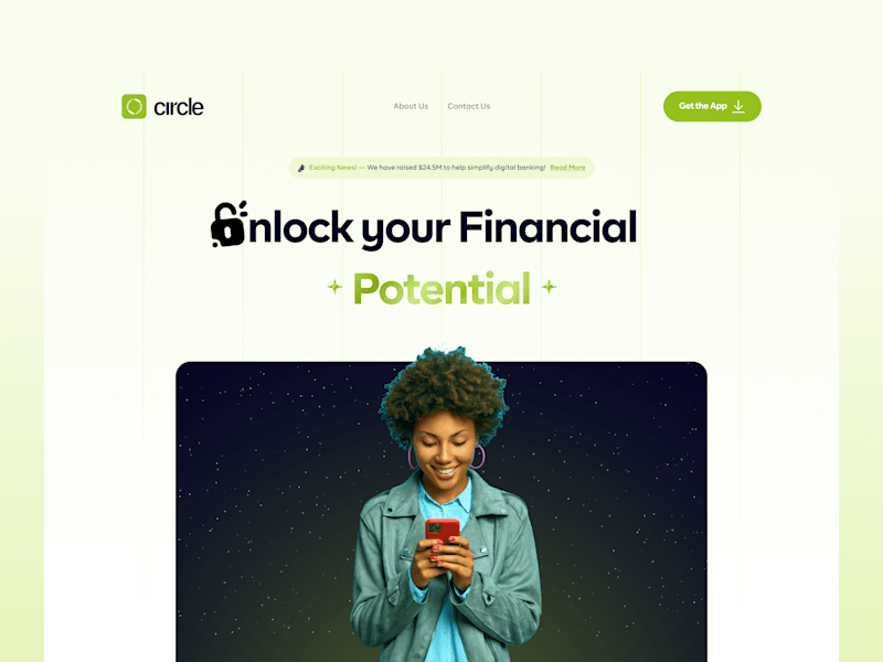 Cover image for Circle Finance app marketing website 