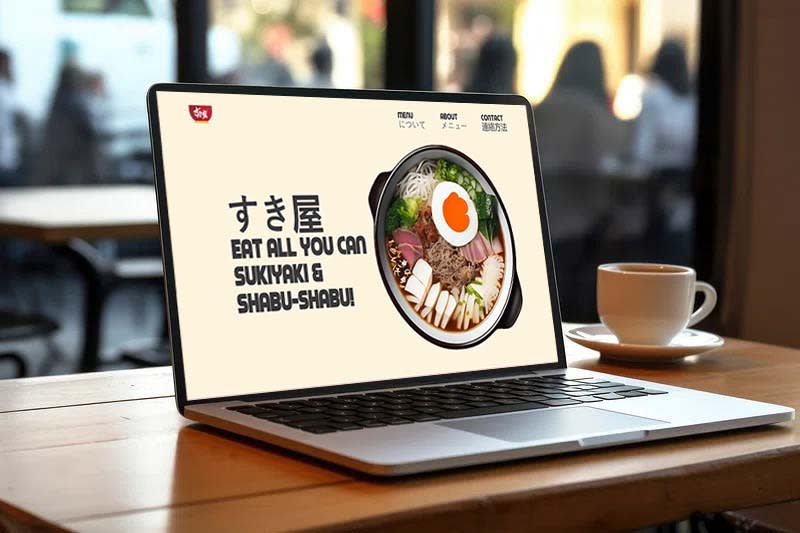 Cover image for Suki-Ya Website Redesign