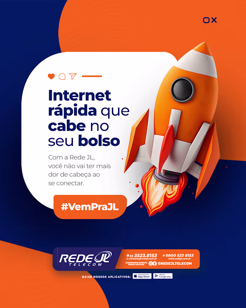 Cover image for Social Media Content for a telecommunications company.