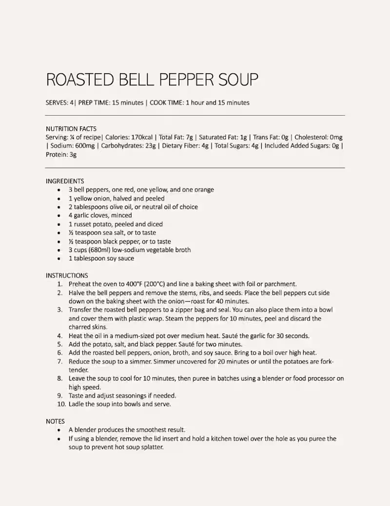 Cover image for Pureed Soups for Fall