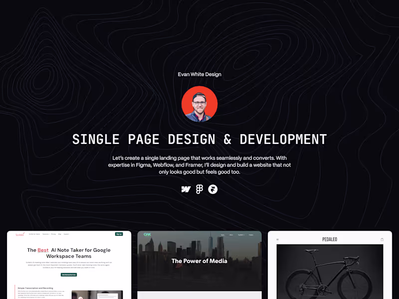 Cover image for Landing Page • Design