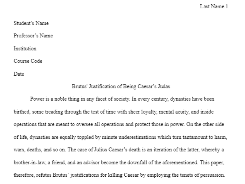 Cover image for Brutus’ Justification of Being Caesar’s Judas.docx