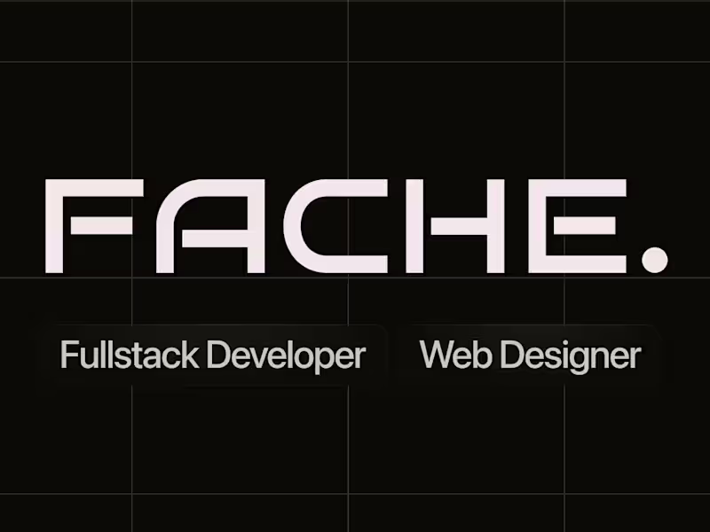 Cover image for FACHE • Portfolio (Design and Development)