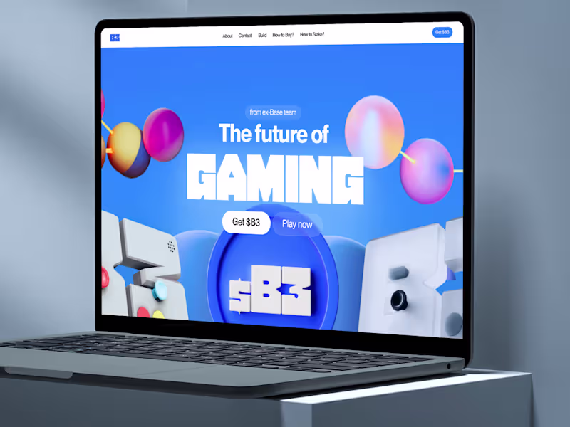 Cover image for B3.FUN - Landing Page & Framer Development 